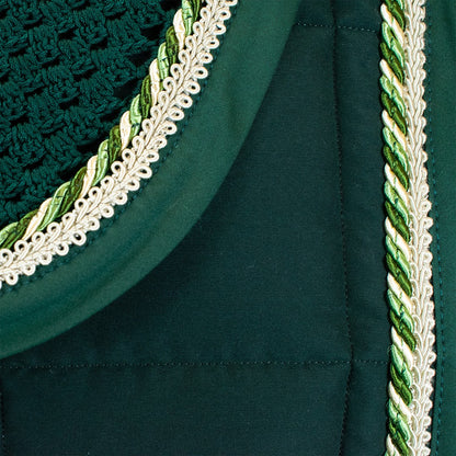 MARTA MORGAN SADDLE PAD AND HOOD - GREEN