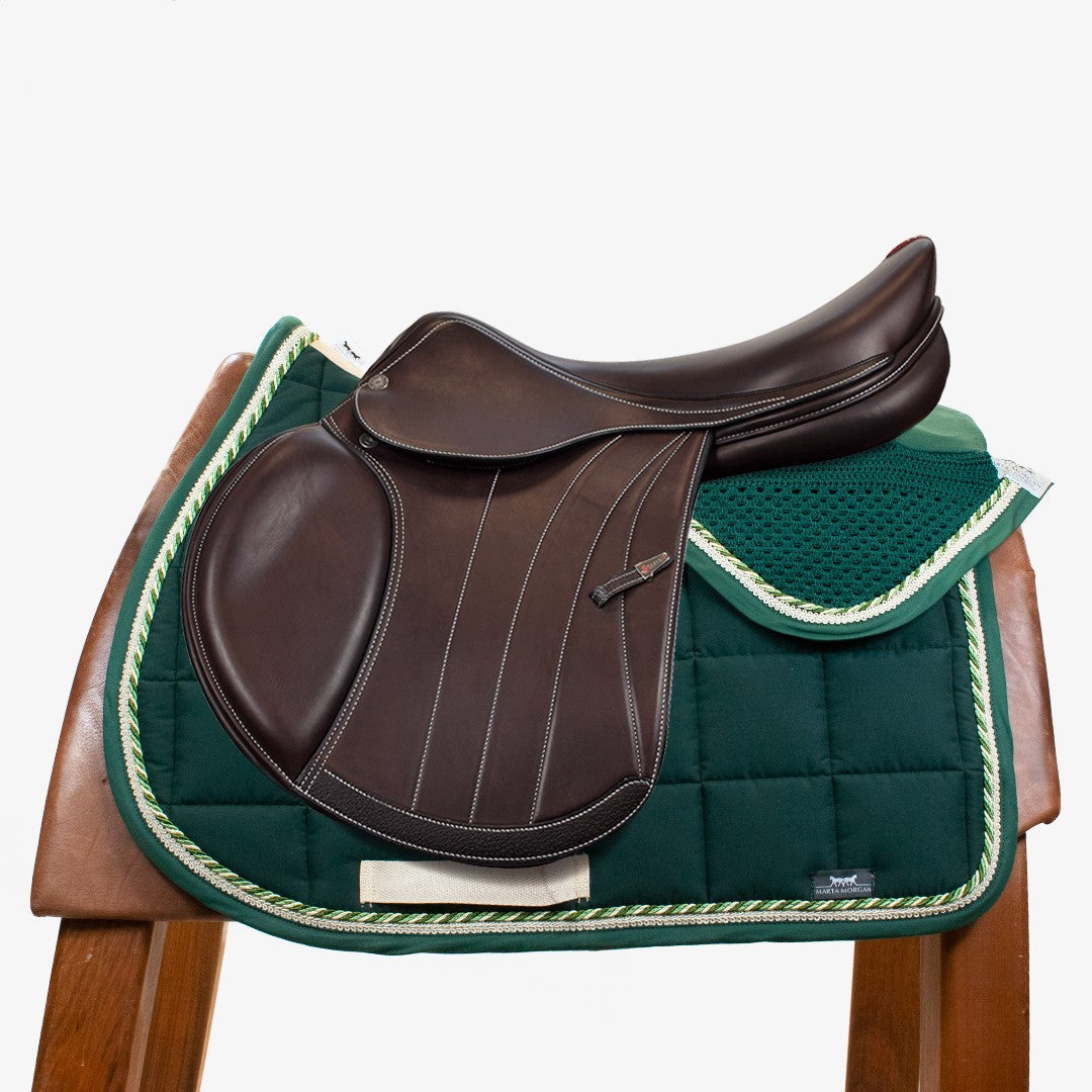 MARTA MORGAN SADDLE PAD AND HOOD - GREEN