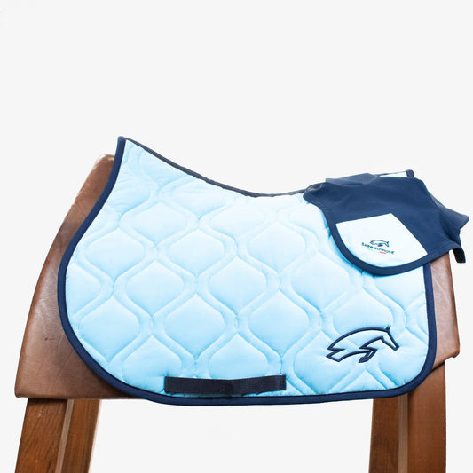 SARM HIPPIQUE SADDLE PAD AND HAT - BLUE