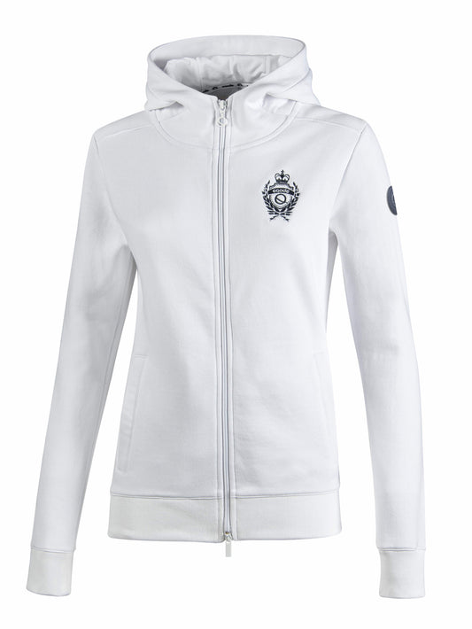 FELPA EQODE FULL ZIP - BIANCO