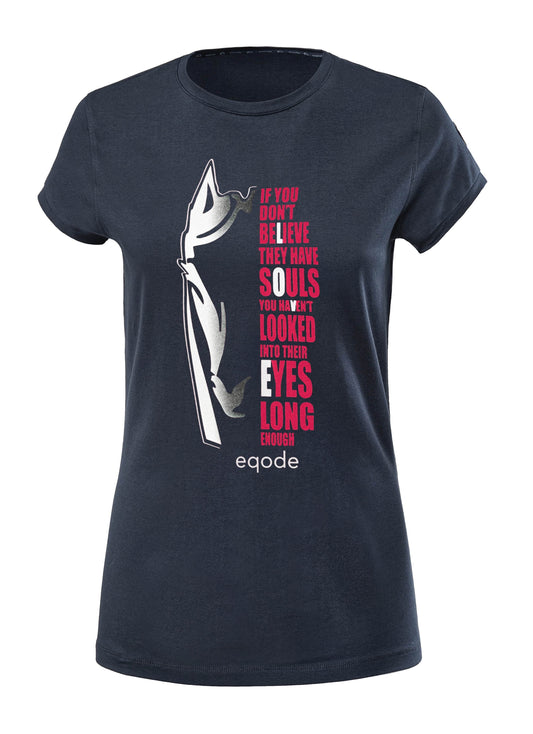T-SHIRT EQODE DANIA H - BLU
