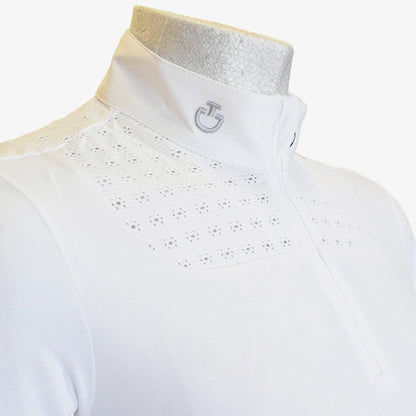 CT LIGHTWEIGHT PIQUET COMPETITION SHIRT - WHITE