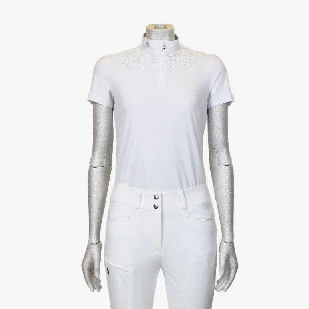 CT LIGHTWEIGHT PIQUET COMPETITION SHIRT - WHITE