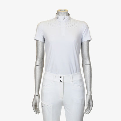 CT LIGHTWEIGHT PIQUET COMPETITION SHIRT - WHITE