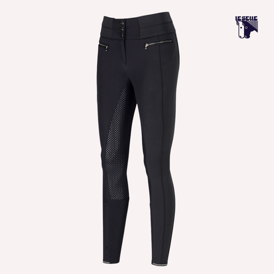 PANTALONI PIKEUR CHARLETTE - NERO