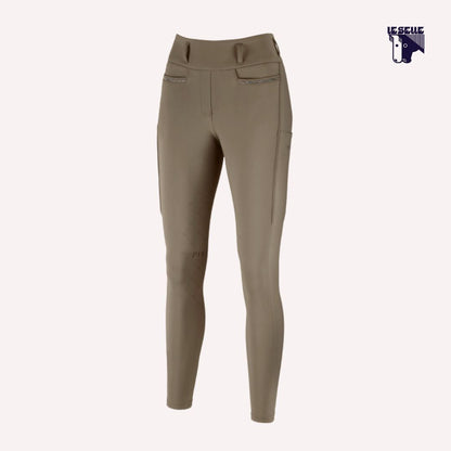 LEGGINGS PIKEUR LINNETT - VERDE OLIVA