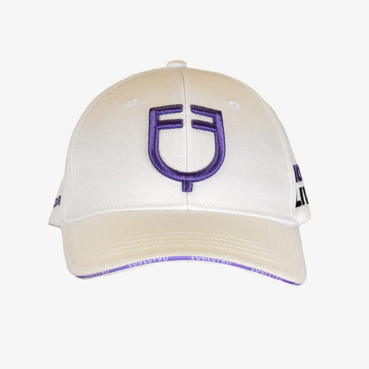 EQUESTRO CAP BIANCO E VIOLA