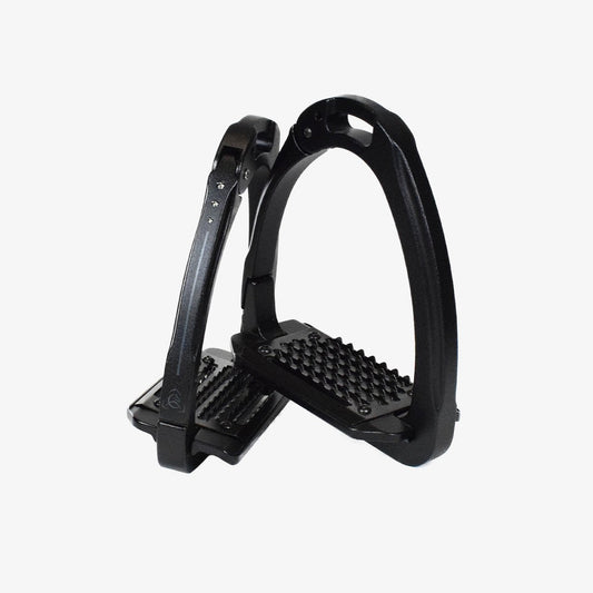 ACAVALLO ALUPLUS 2.0 CRYSTAL STIRRUPS - BLACK