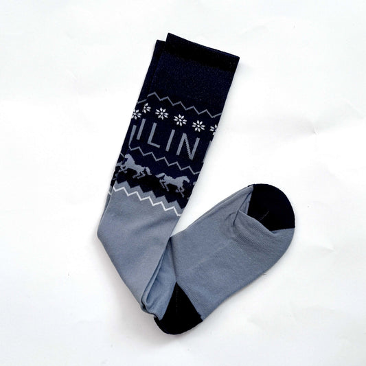 CALZINI EQUILINE NIKOLAUN - BLU