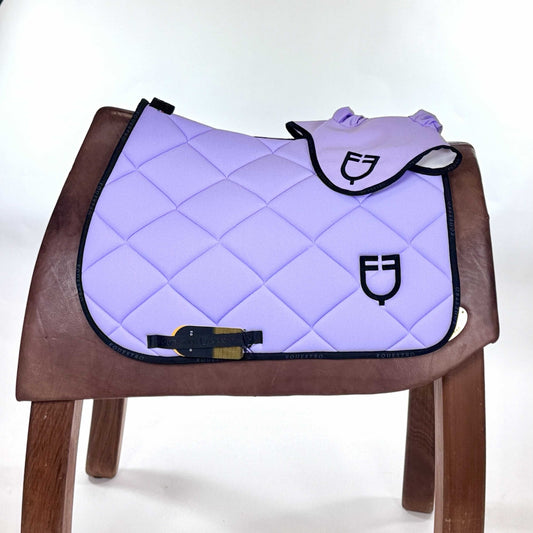 COMPLETO EQUESTRO GP PONY - LILLA/NERO