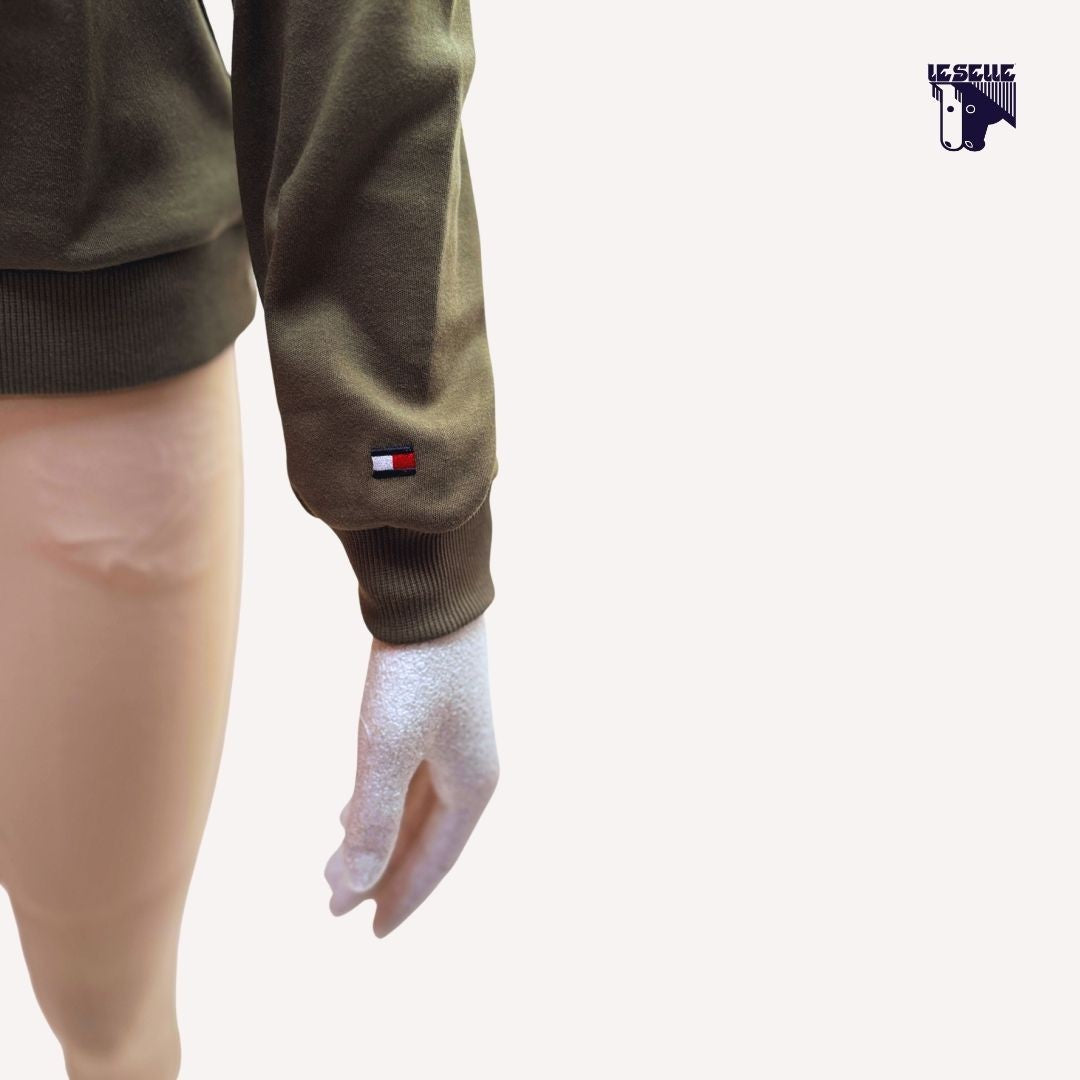 TOMMY HILFIGER EVANS SWEATSHIRT - OLIVE