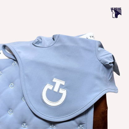 SET CT EMBROIDERY QUILTED - AZZURRO