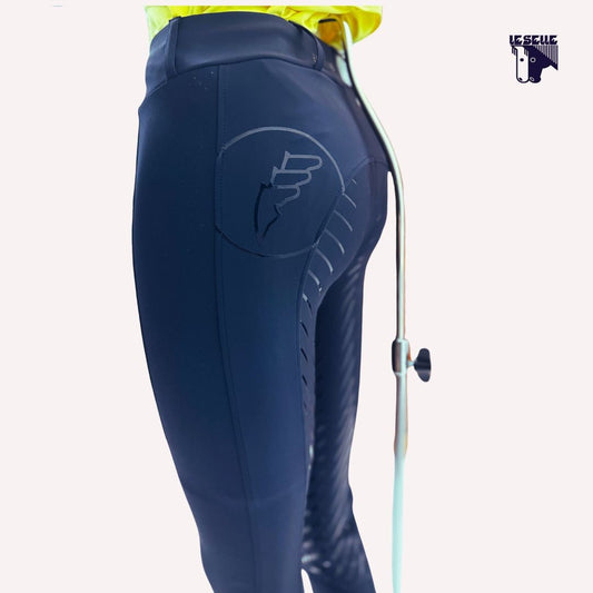 LEGGINGS EQUILINE CEBERFH - BLU
