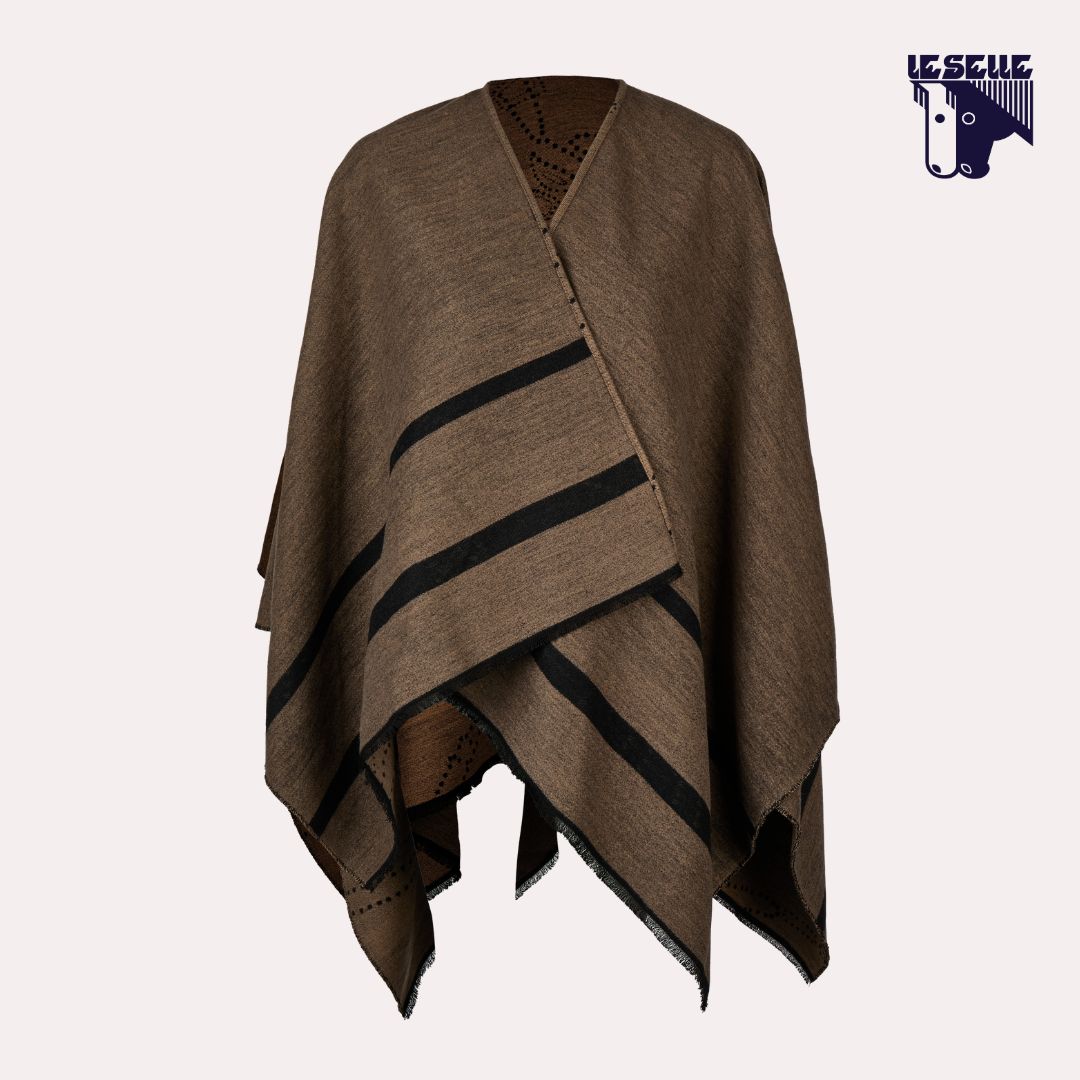 MANTELLA PIKEUR DOUBLE FACE - TABACCO