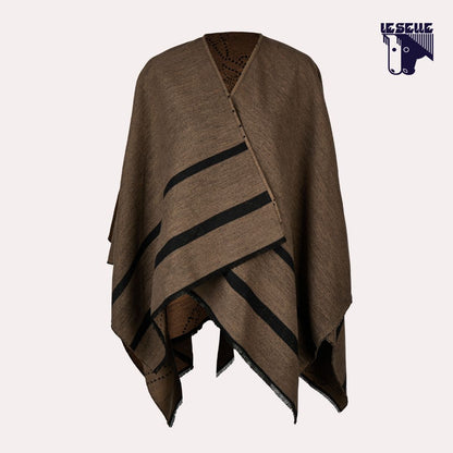 MANTELLA PIKEUR DOUBLE FACE - TABACCO