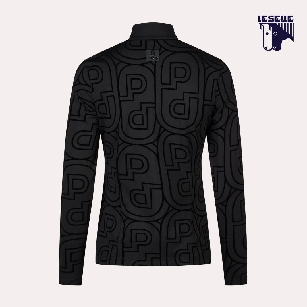 MAGLIA TERMICA PIKEUR ZIP PRINT SHIRT SELECTION - NERO