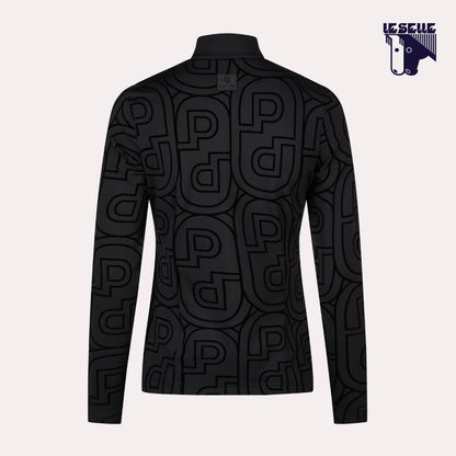 MAGLIA TERMICA PIKEUR ZIP PRINT SHIRT SELECTION - NERO