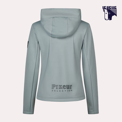FELPA PIKEUR TECHVELVET FLEECE FLEECE JACKET - AZZURRO POLVERE