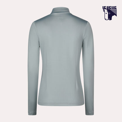 MAGLIA PIKEUR DOTS SHIRT ATHLEISURE - AZZURRO POLVERE