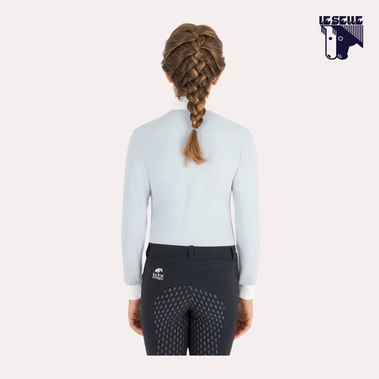 POLO SAFIRA PIQUET DA CONCORSO BIMBA SARM HIPPIQUE - AZZURRO