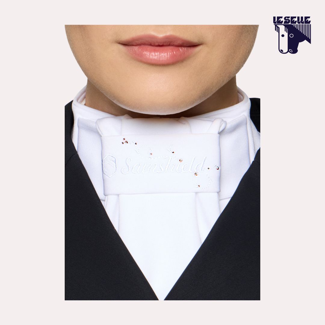 PLASTRON FLORAL SAMSHIELD - BIANCO