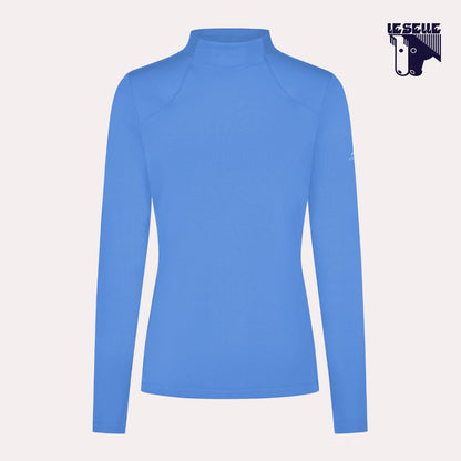 MAGLIA TERMICA PIKEUR ROLLNECK ATHLEISURE - AZZURRO