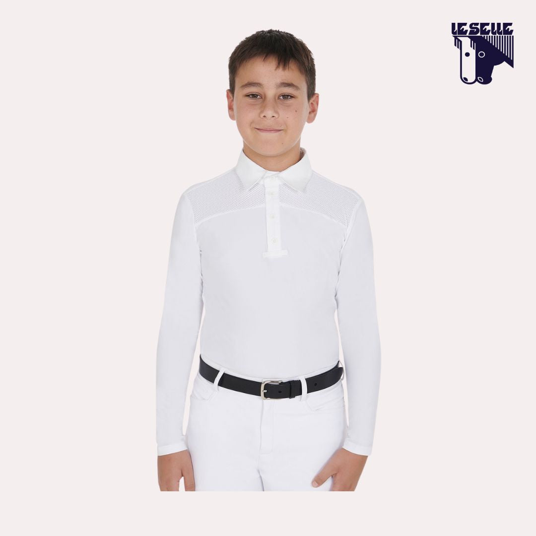 POLO DA CONCORSO BIMBO EQUESTRO - BIANCO