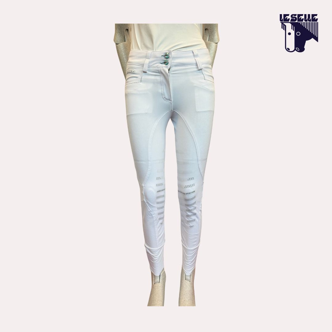 PANTALONE NISOTTA DA GARA FULL GRIP ANIMO - BIANCO