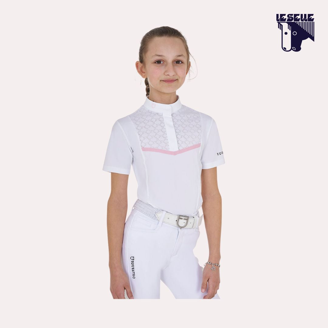 POLO DA CONCORSO BIMBA EQUESTRO - BIANCO