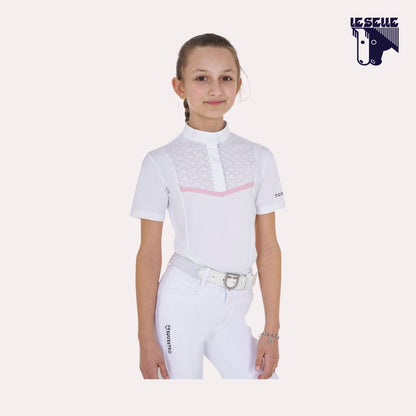 POLO DA CONCORSO BIMBA EQUESTRO - BIANCO