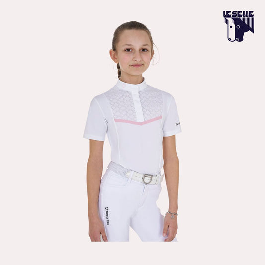 POLO DA CONCORSO BIMBA EQUESTRO - BIANCO