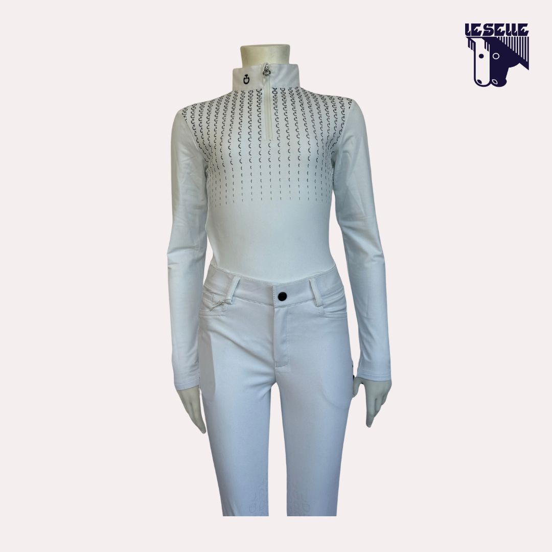 POLO PHASES JERSEY BIMBA DA CONCORSO CAVALLERIA TOSCANA - BIANCO