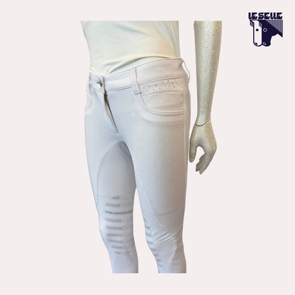 PANTALONE NADU GRIP AL GINOCCHIO ANIMO - BIANCO