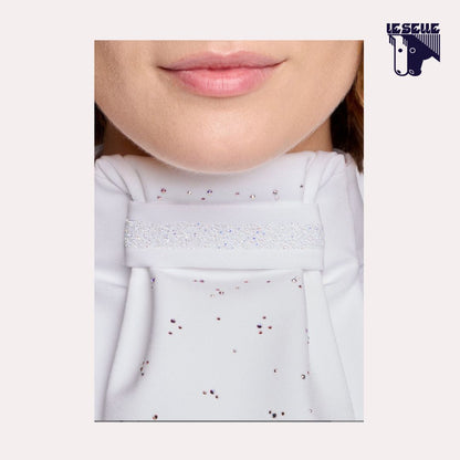 PLASTRON CRYSTAL FABRIC SAMSHIELD - BIANCO