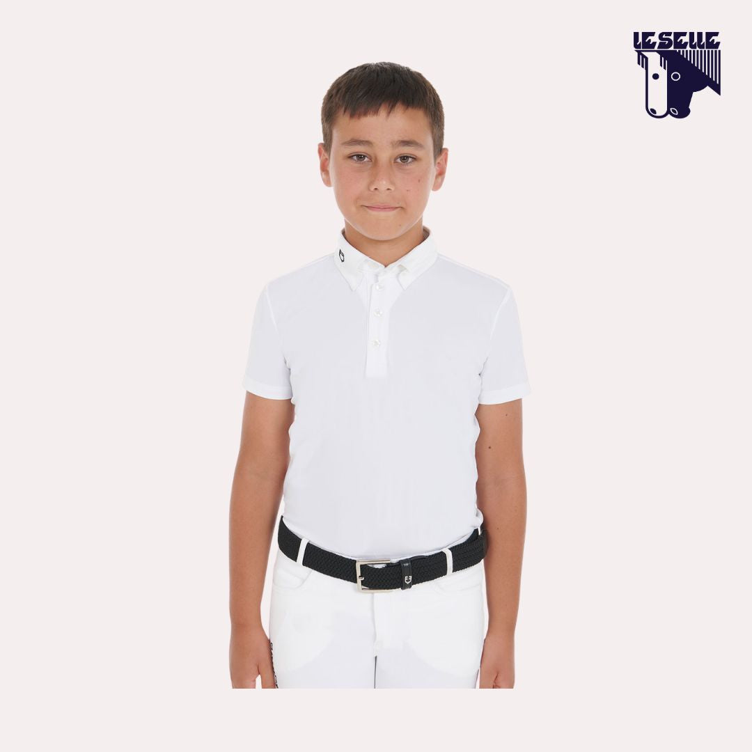 POLO ARSEN DA CONCORSO BIMBO EQUESTRO - BIANCO