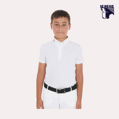 POLO ARSEN DA CONCORSO BIMBO EQUESTRO - BIANCO
