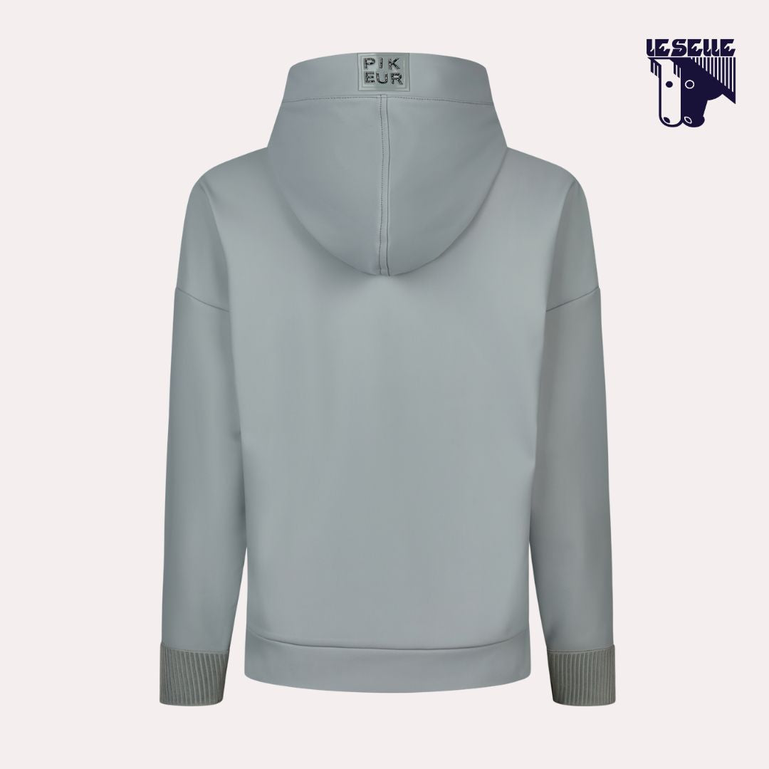 PIKEUR PLUSHLUXE HOODY - AZZURRO POLVERE