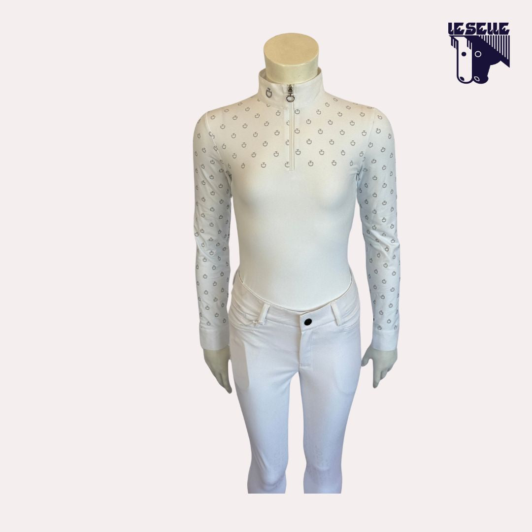 POLO MINI CT PRINT DA CONCORSO BIMBA CAVALLERIA TOSCANA - BIANCO
