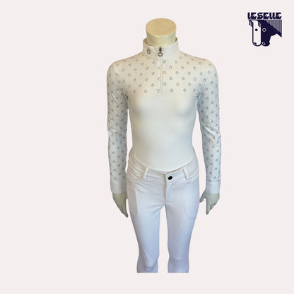 POLO MINI CT PRINT DA CONCORSO BIMBA CAVALLERIA TOSCANA - BIANCO