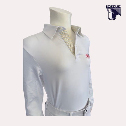 POLO DA CONCORSO BIMBO SARM HIPPIQUE - BIANCO