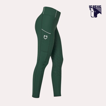 LEGGINGS EQUESTRO INVERNALI - VERDE