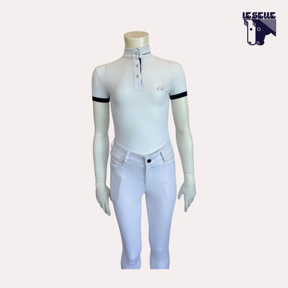 POLO LOLA DA CONCORSO BIMBA SARM HIPPIQUE - BIANCO