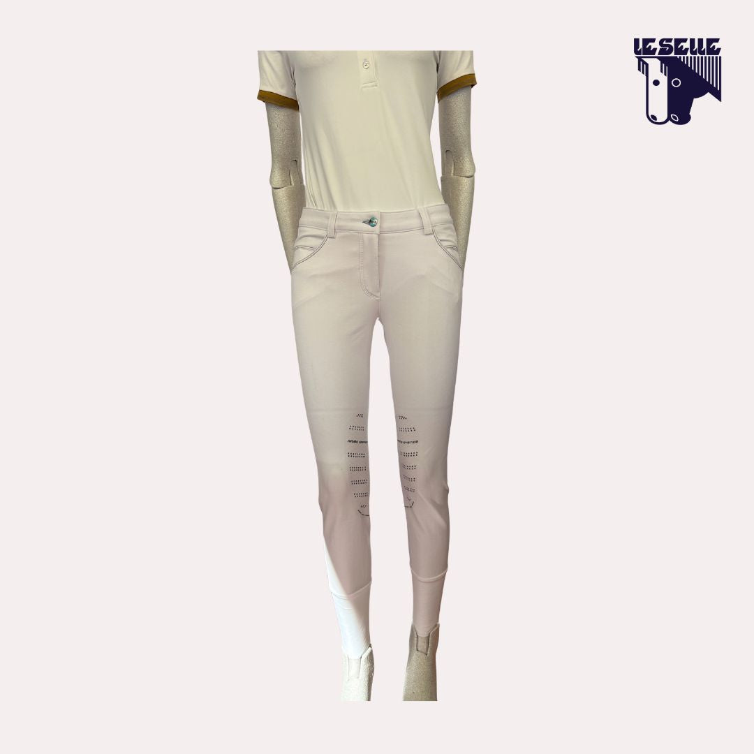 PANTALONI NOSCAL DA GARA GRIP AL GINOCCHIO ANIMO - BIANCO