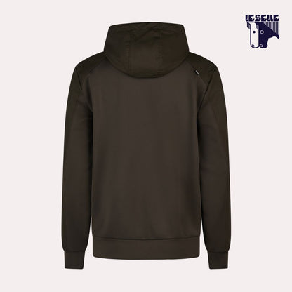 FELPA PIKEUR HOODY - VERDE OLIVA