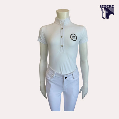 POLO TURNIER DA CONCORSO BIMBA PIKEUR - BIANCO
