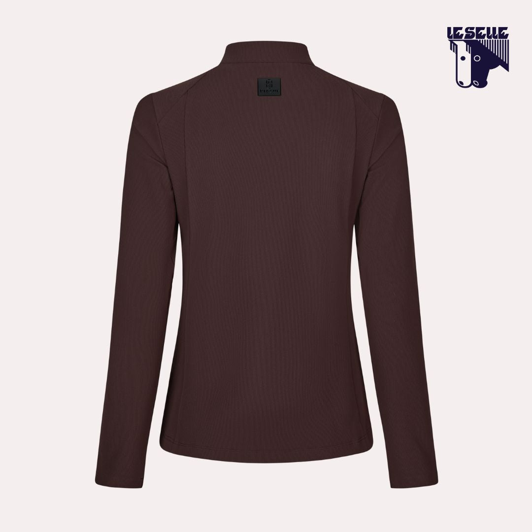 MAGLIA TERMICA PIKEUR ZIP RIP SHIRT SELECTION - MARRONE