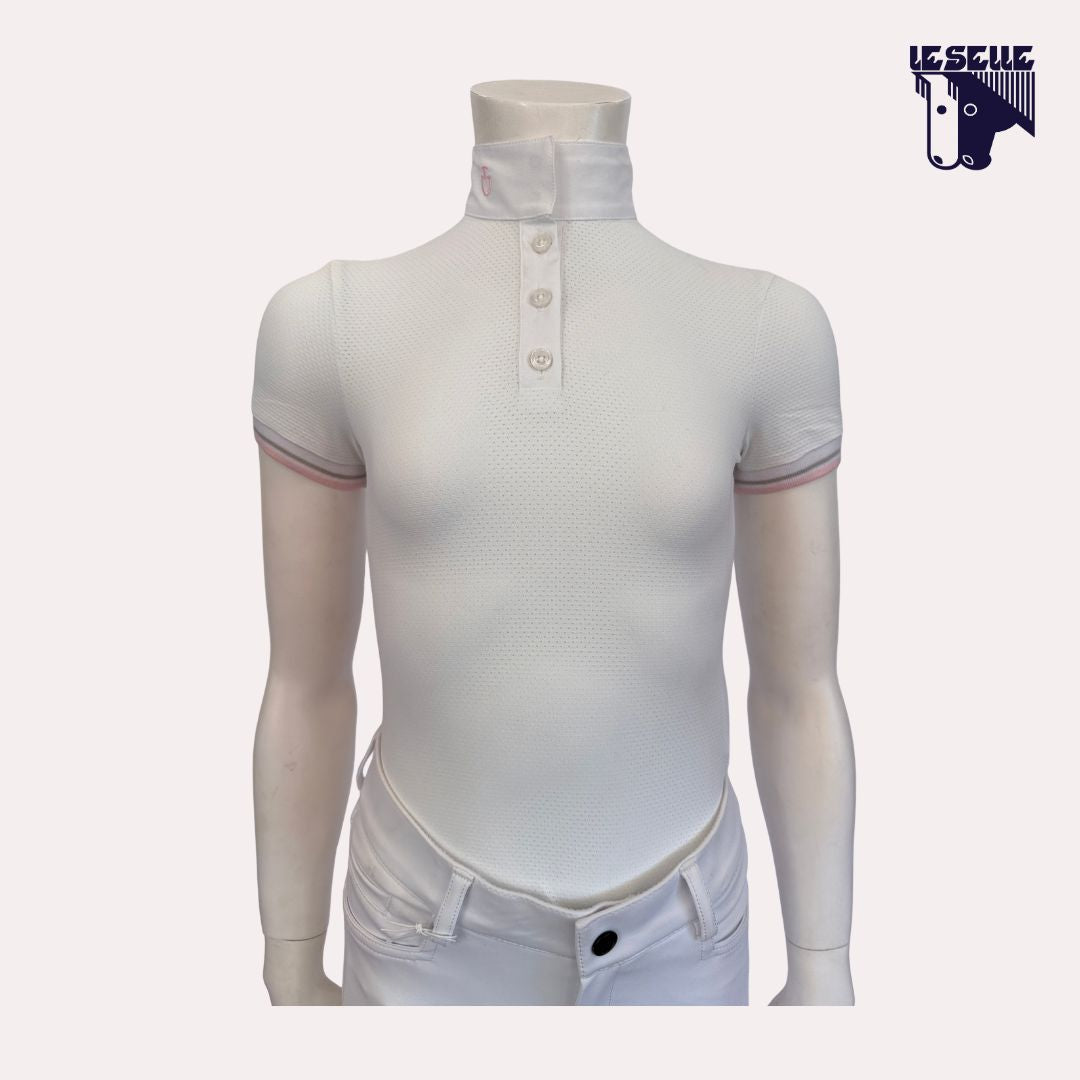 POLO DA CONCORSO BIMBA CAVALLERIA TOSCANA - BIANCO