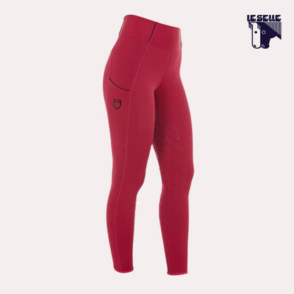 LEGGINGS EQUESTRO INVERNALI - ROSSO