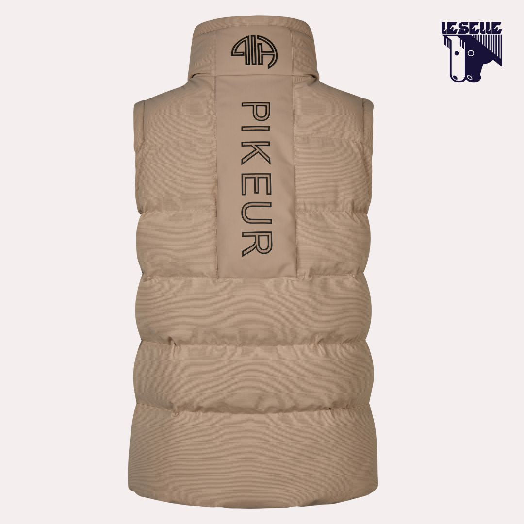 PUKEUR QUILTED RIDING VEST - BEIGE