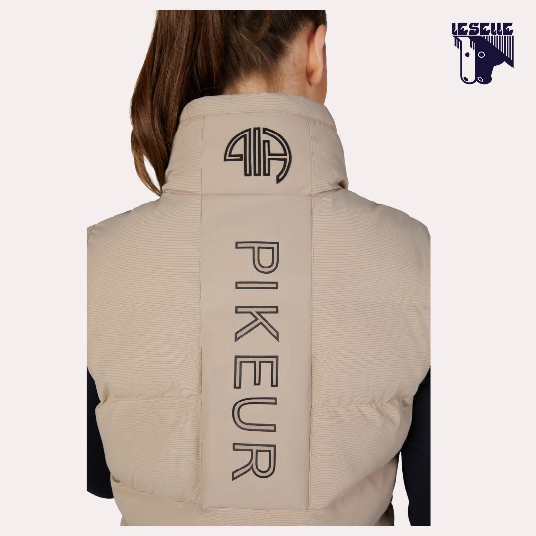 PUKEUR QUILTED RIDING VEST - BEIGE